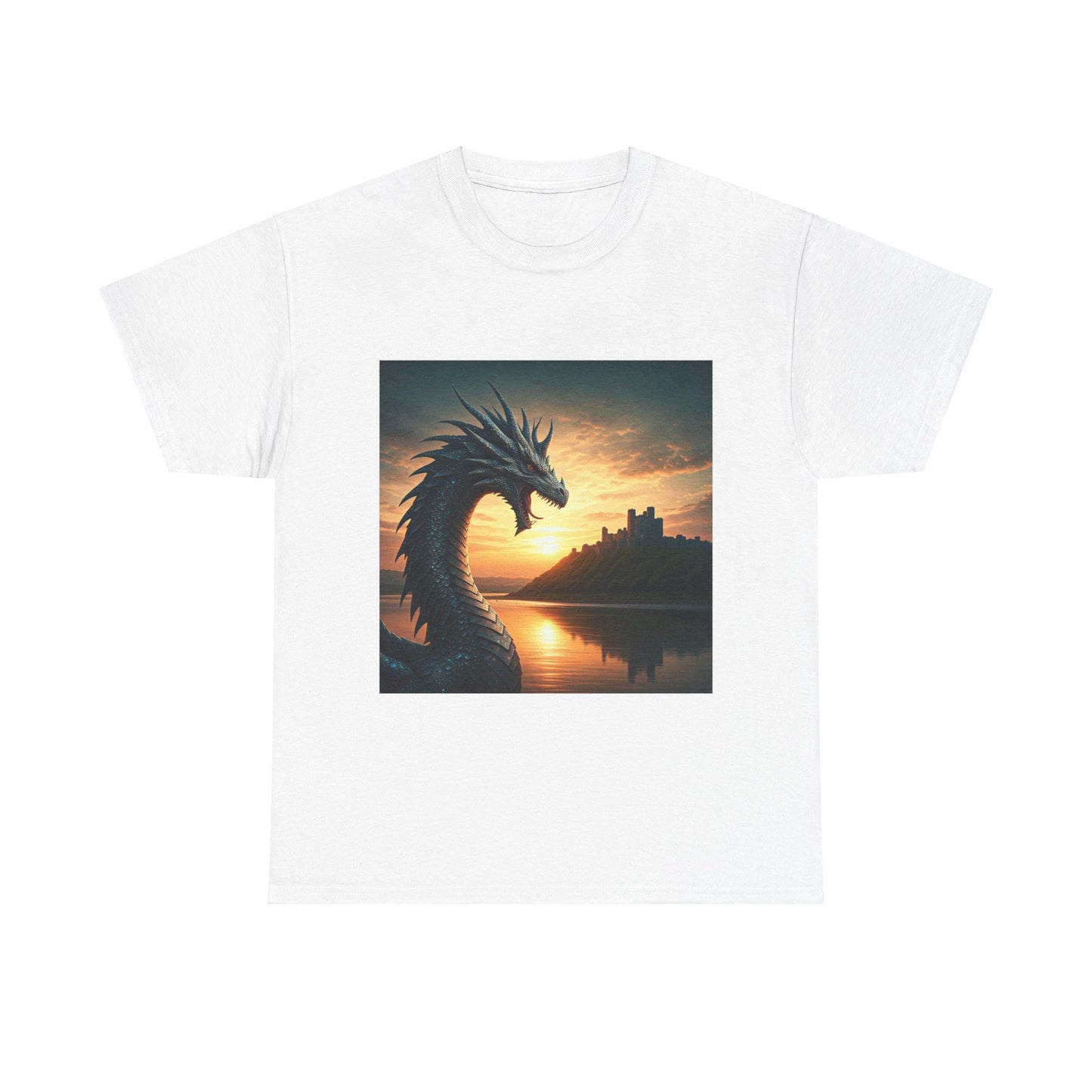 Welsh Dragon Unisex Tee - Wild Castle in West Wales Design