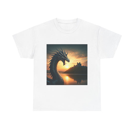 Welsh Dragon Unisex Tee - Wild Castle in West Wales Design